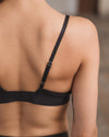 BASERANGE Bamboo Fiber and Cotton Wire-Free Wide-Brimmed Bra Collection Soft Underwear France BAS-BRTR-RB-000-BLACK BRTR-RB (BRTR)
